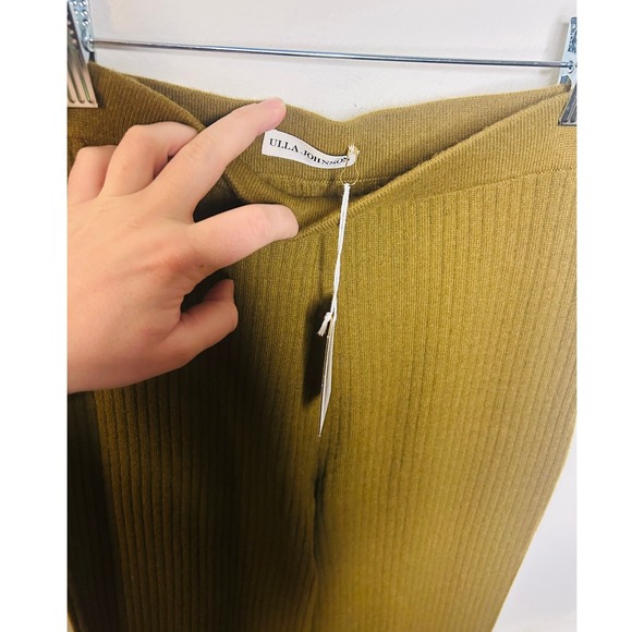 Ulla Johnson $495 Rochelle Ribbed Flare Wool Cashmere Pant Saquaro Sz P/00-0 - Picture 6 of 10